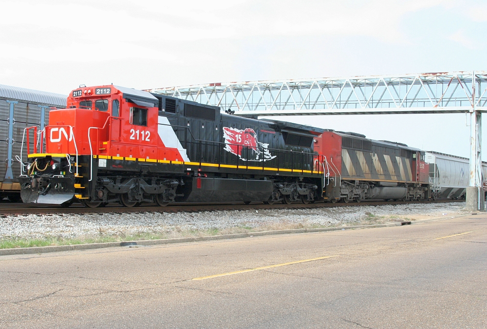 CN power for SB grain train